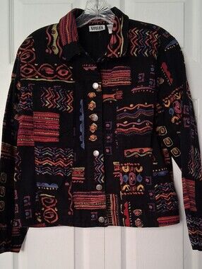 Vintage 1990's  Chico's Design Jacket Embellishment Beading Accent